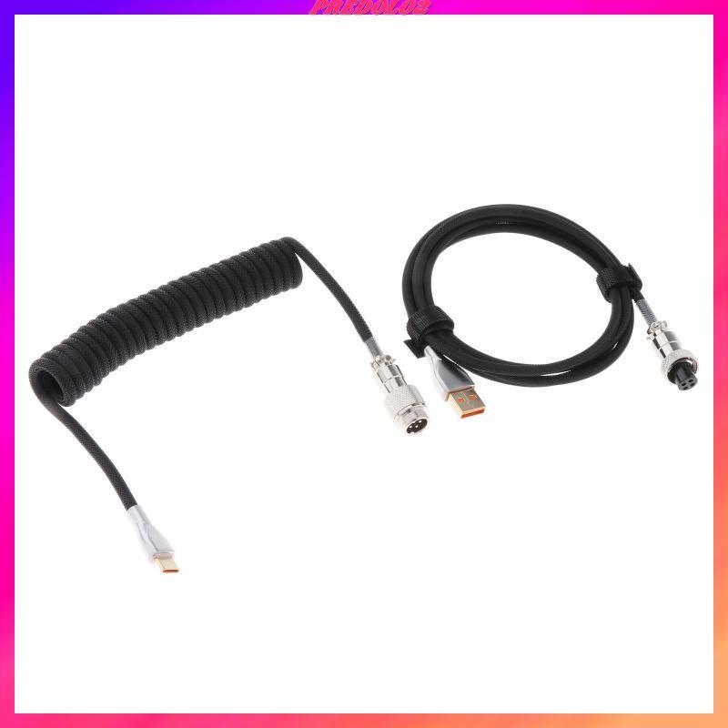 Dây Cáp Xoắn Micro USB 1.8M Dành Cho Bàn Phím Cơ Chơi Game