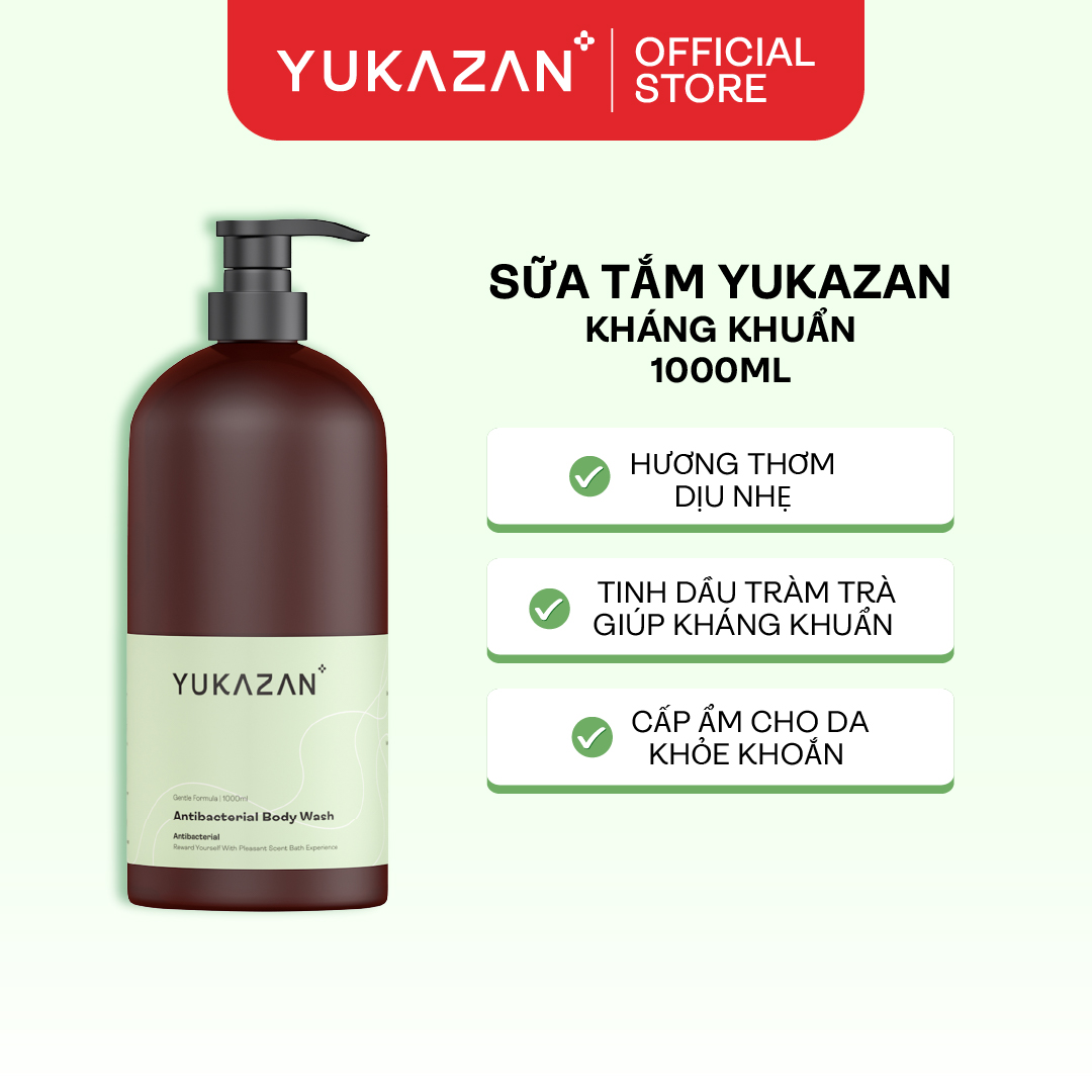 Sữa Tắm Dưỡng Ẩm Kháng Khuẩn Yukazan Hương Nước Hoa 1000ml
