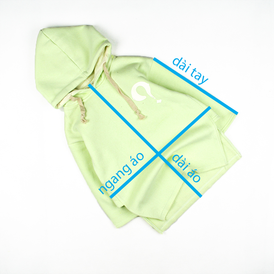 Áo Hoodie xanh lá in hình form lớn 18 đến 36 kg Quảng Châu cho bé gái 04072-04073(2)
