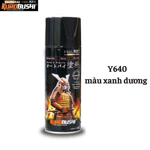 Sơn xịt Samurai Kurobushi - màu xanh dương Y640 (400 ml)