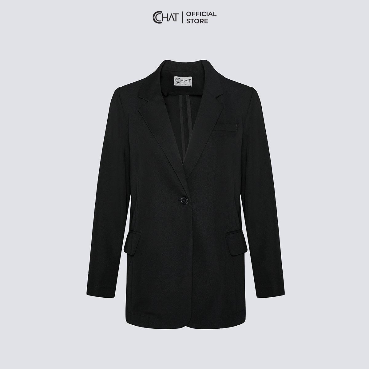 Áo Blazer Nữ  Dáng Suông Basic 1 Lớp Chất Tuytsi Cao Cấp 22EMS2002ST