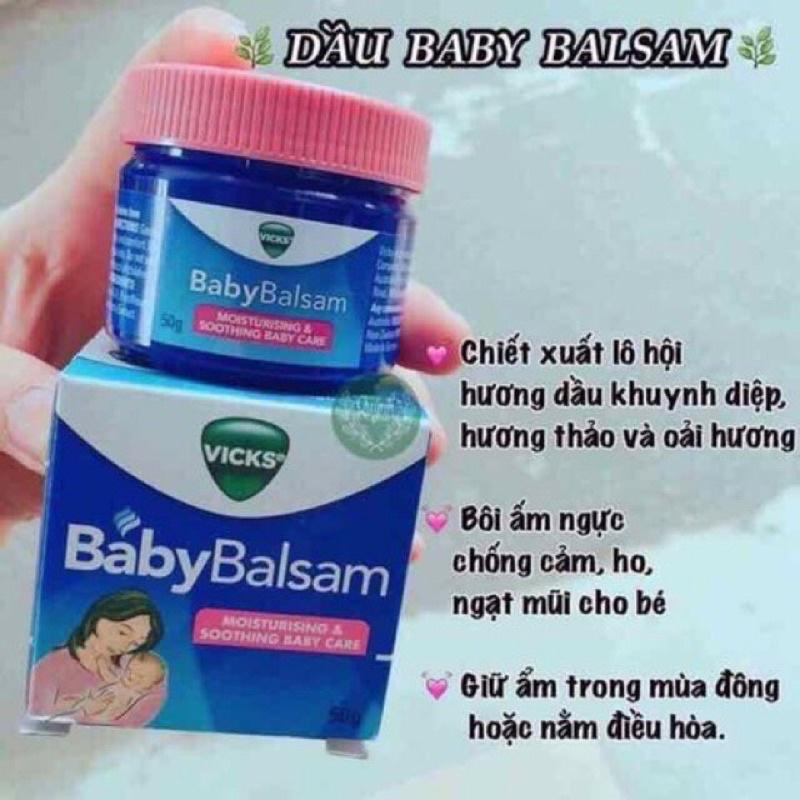 Dầu Bôi Ấm Ngực Vicks Baby Balsam Chống Cảm