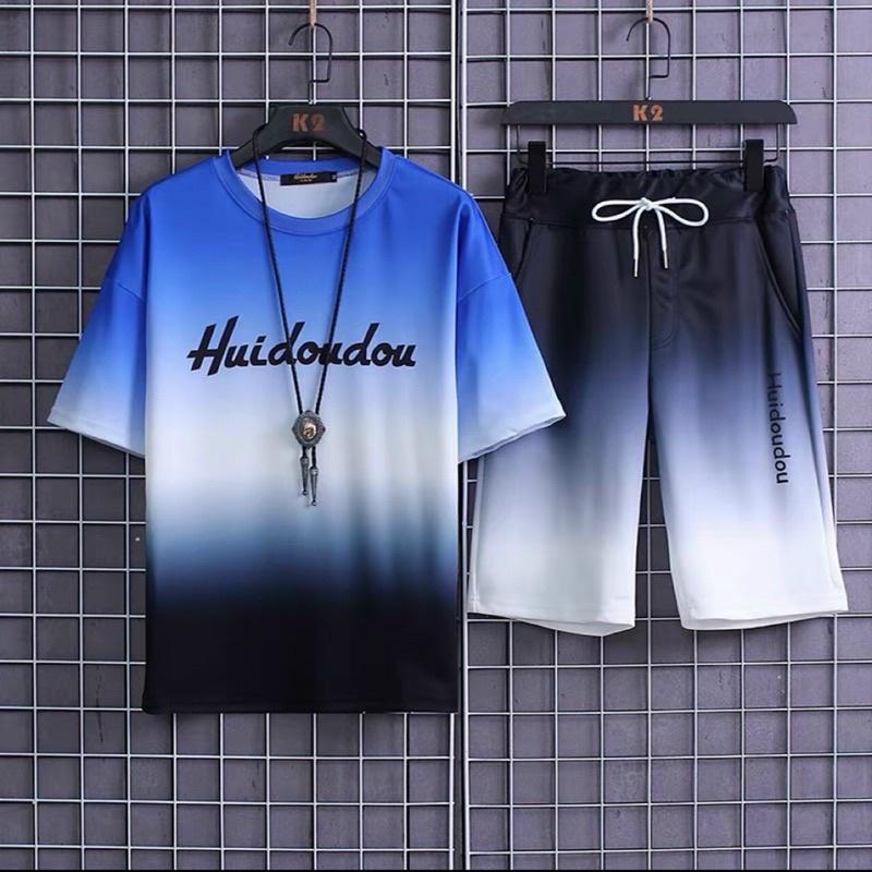 Bộ thun lạnh huido đồ bộ thể thao quần thun áo thun in đẹp chất mát