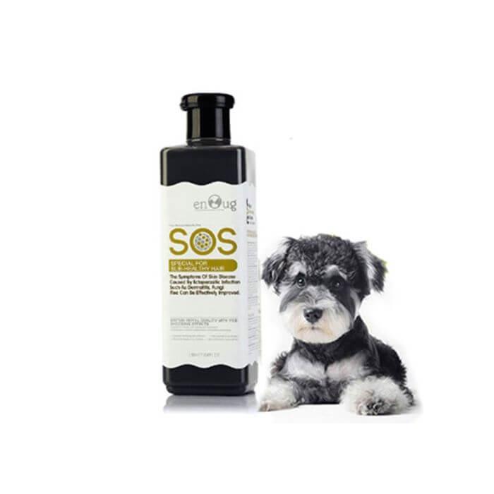 Sữa tắm cho chó SOS 530ml poodle, lông trắng, lông tối màu