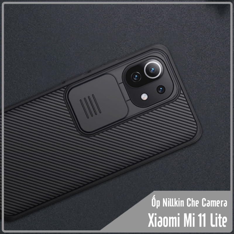 Ốp lưng cho Xiaomi Mi 11 Lite Nillkin CamShield che camera - Hàng Nhập Khẩu