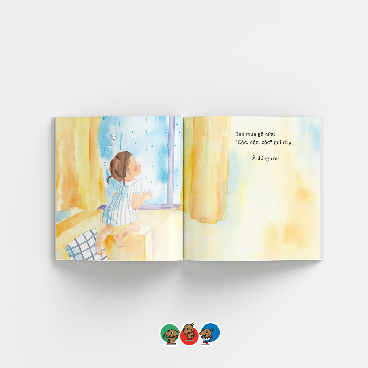 Sách Ehon cho bé 1-3 tuổi - Đi dạo dưới mưa