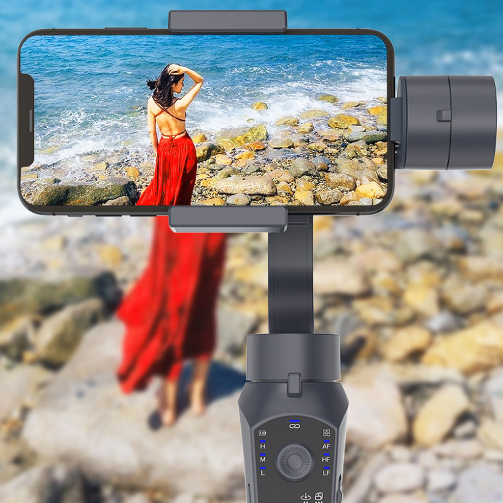 Gậy Chống Rung 3 Trục ổn định Tech 3-Axis Gimbal F10 Pro - tặng chân đỡ