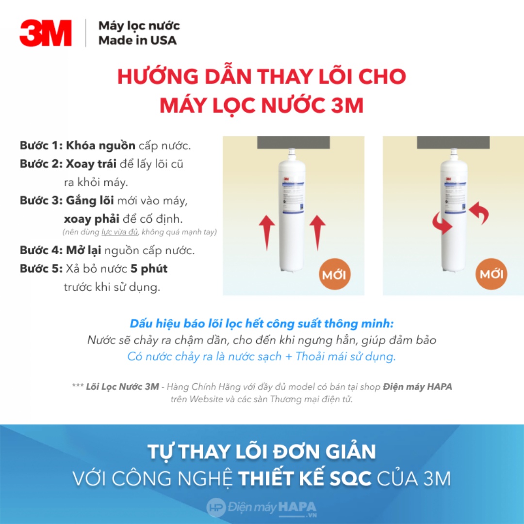 Máy Lọc Nước 3M ICE190-S Dành Cho Thương Mại, Horeca, Nhà Hàng, Quán Cafe, HF90-S, Nhập Khẩu Mỹ - Hàng Chính Hãng 3M