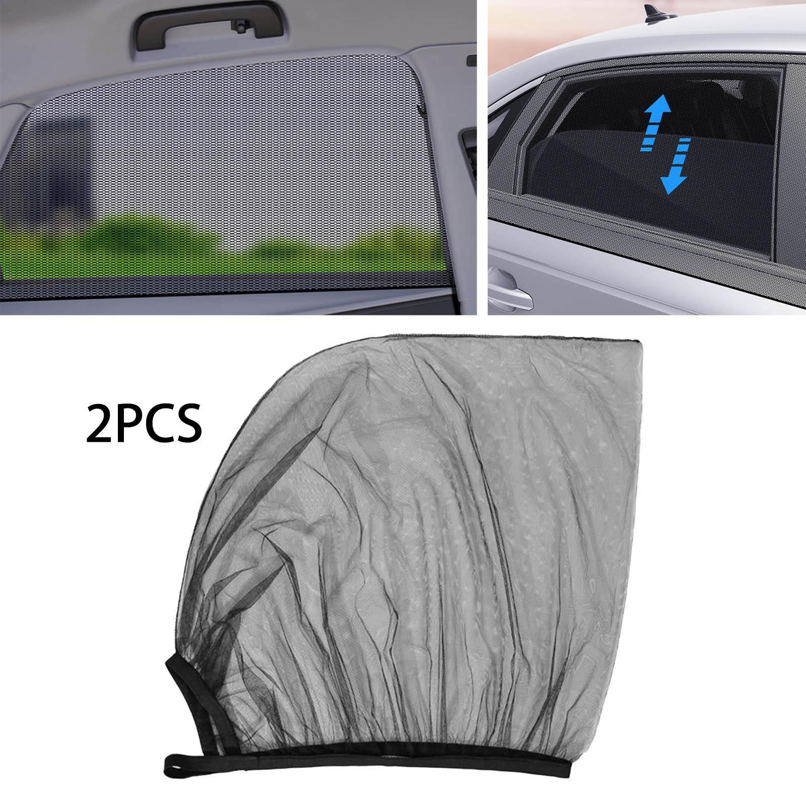 2 Pieces Sunshade Privacy Curtain Block Mesh Car Window for Family Children Baby