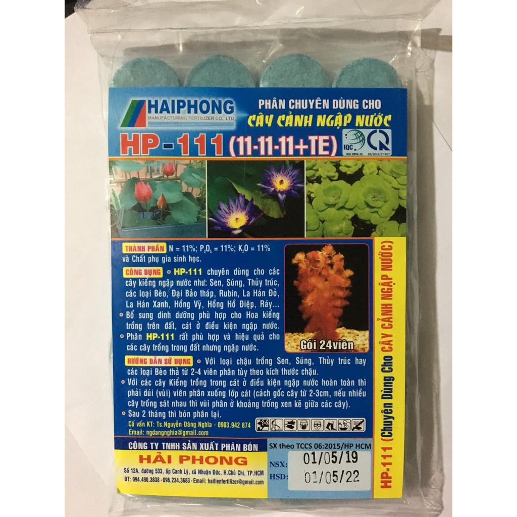 Phân Bón Cho Sen Và Cây Ngập Nước Hp 111 gói 24 viên