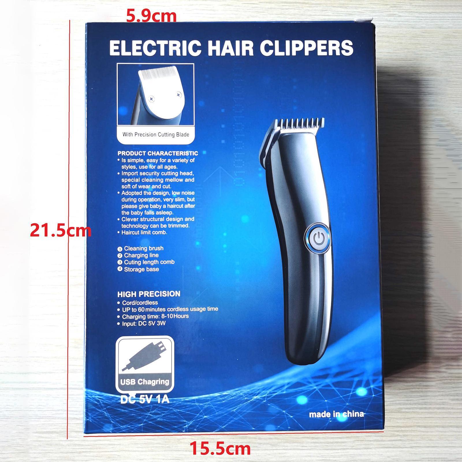 Mens Hair Clippers, Hair Cutter for Men Cordless USB Rechargeable Hair Trimmer Set Trimmer Grooming Cutter Kit Electric Hair Removal Machine Low Noise