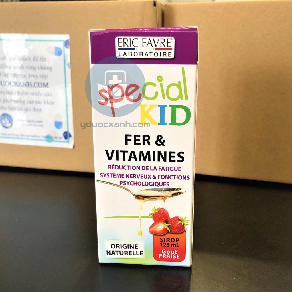 SPECIAL KID FER &amp; VITAMIN, 125ml, Siro sắt và vitamin cho bé của Pháp - Y Dược Xanh