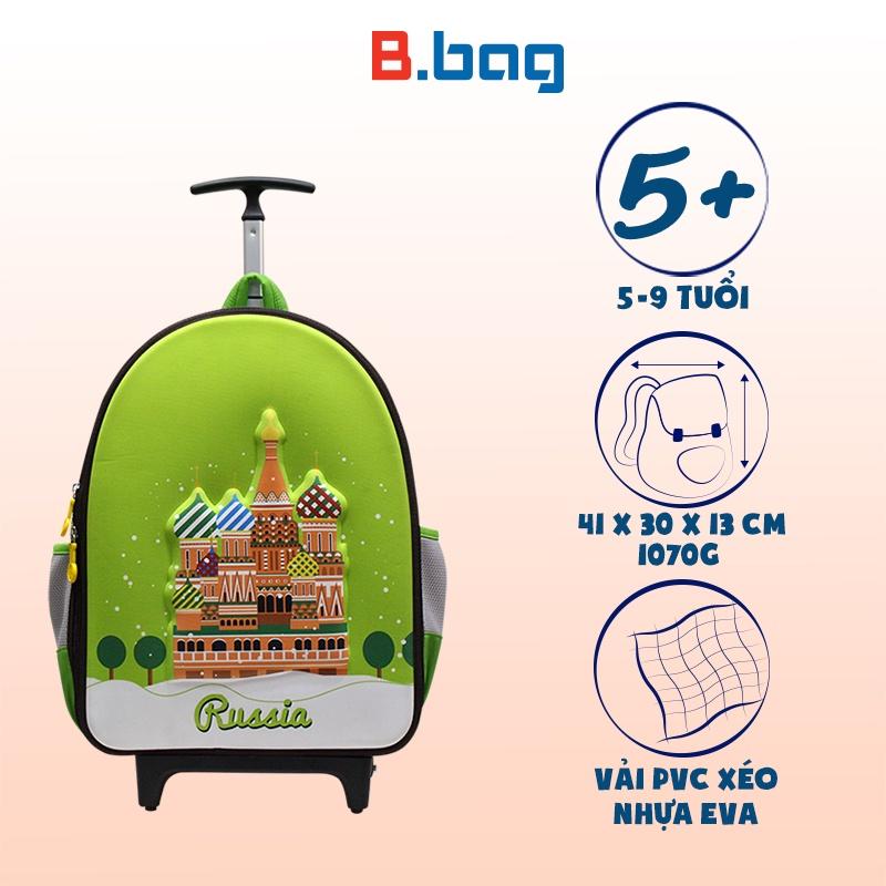 Balo cần kéo B.bag Around the World dành cho học sinh cấp 1