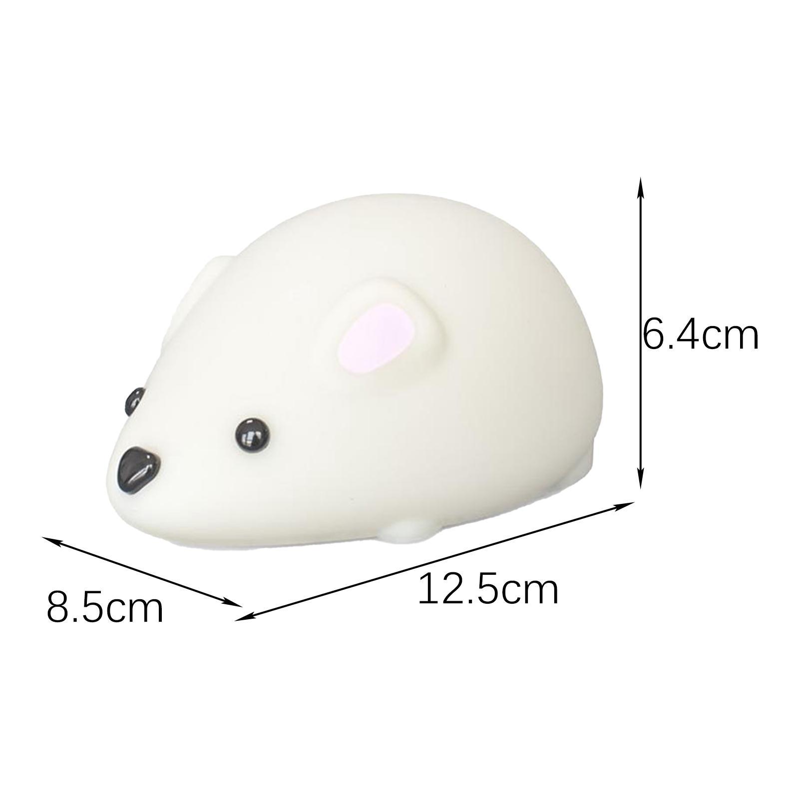 Cute Rat LED Night Light Table Lamp Portable Bedside Lamp for Sleeping Home