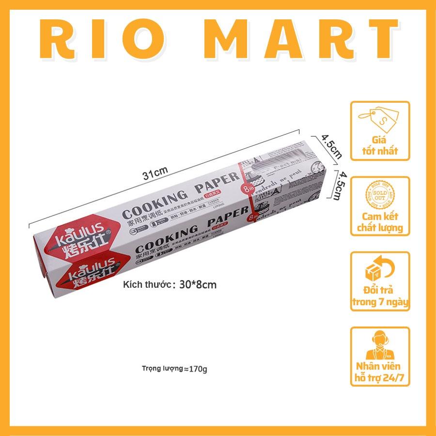 Giấy Thấm Dầu Thực Phẩm Chịu Nhiệt Cuộn 10m, Thấm Dầu Mỡ Cực Tốt, Gói Bánh, Lót Nồi Chiên Không Dầu - R03 RIOMART