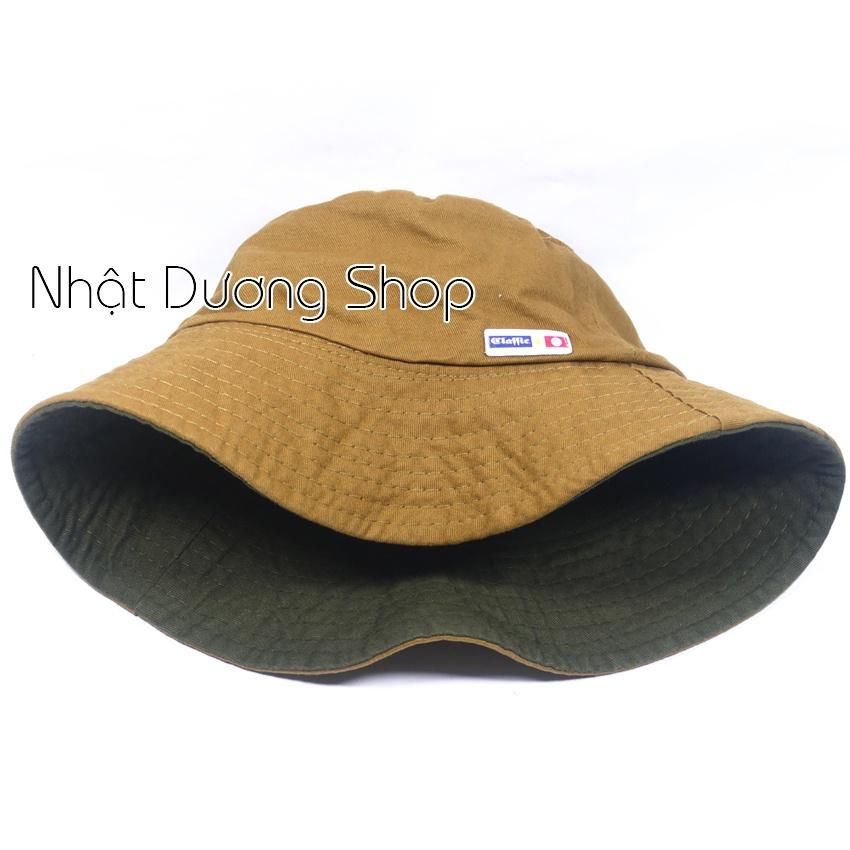 Nón tai bèo vành nhỏ loại xịn đội được 2 mặt - Chất liệu xịn mang phong cách trẻ trung - Đen &amp; Kaki
