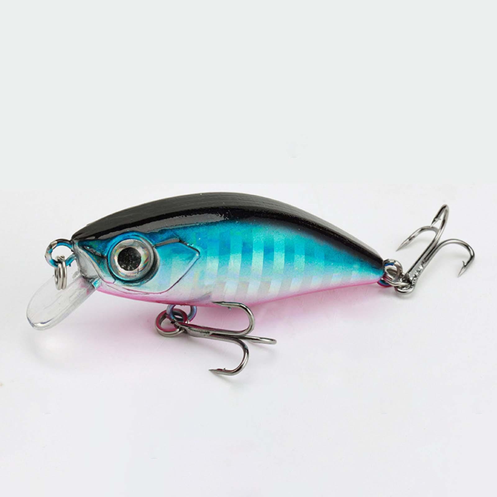 Minnow 3D Eyes Hook Crankbait 4.5cm/4.5G for Walleye