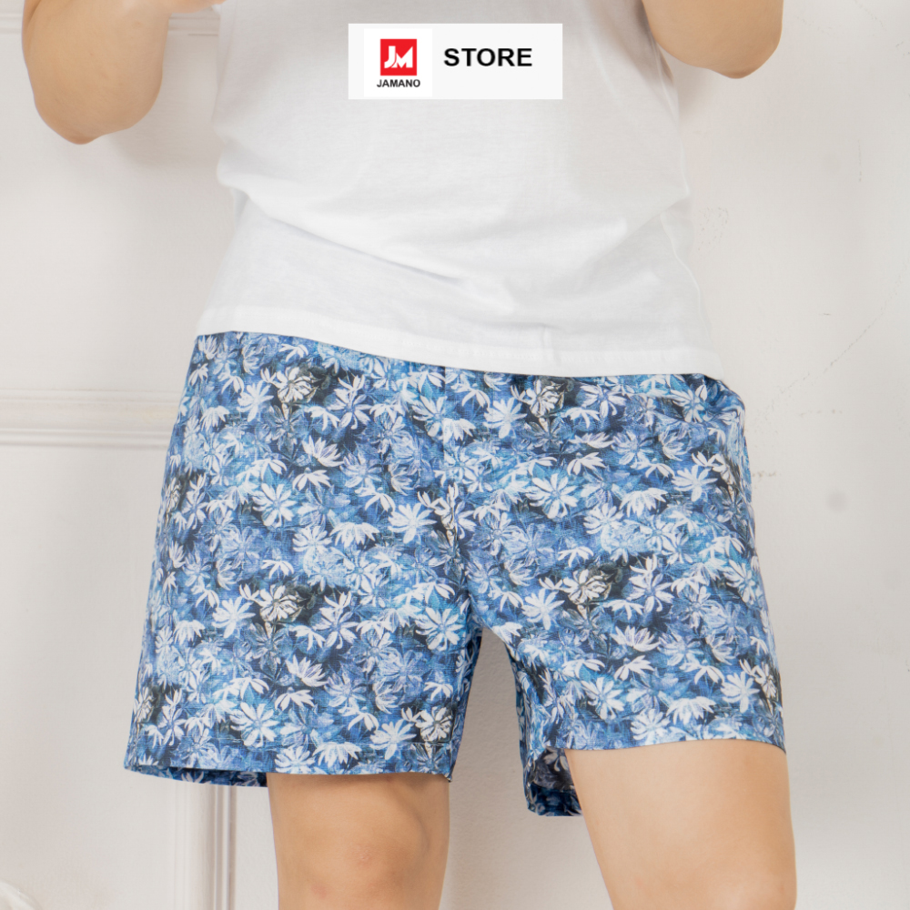 Quần đùi nam Cotton mặc nhà thoải mái thoáng mát JAMANO- 1 Chiếc MÀU NGẪU NHIÊN
