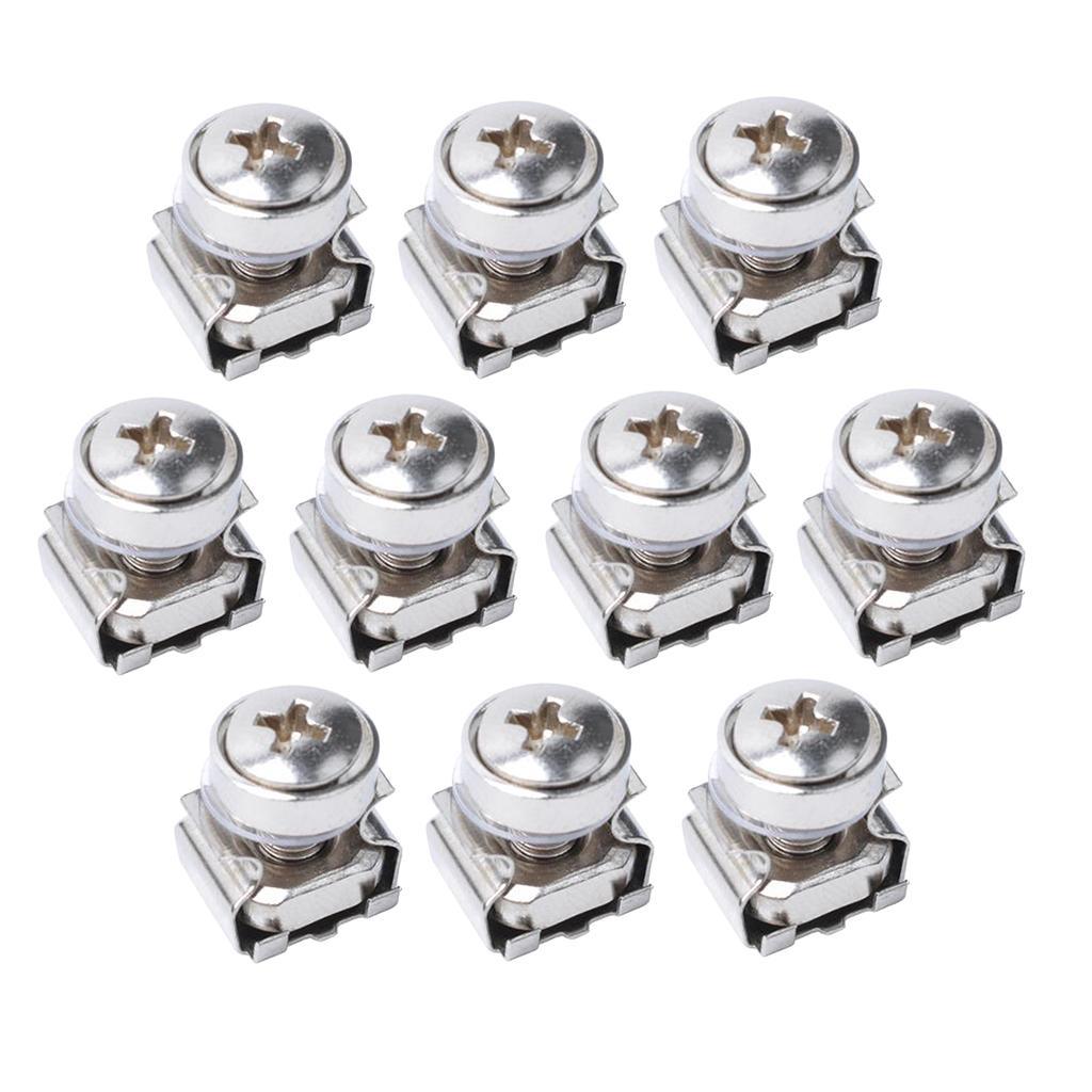 10 x M5x16mm Cage Nuts Bolts and Washers - For Rack Mount Equipment