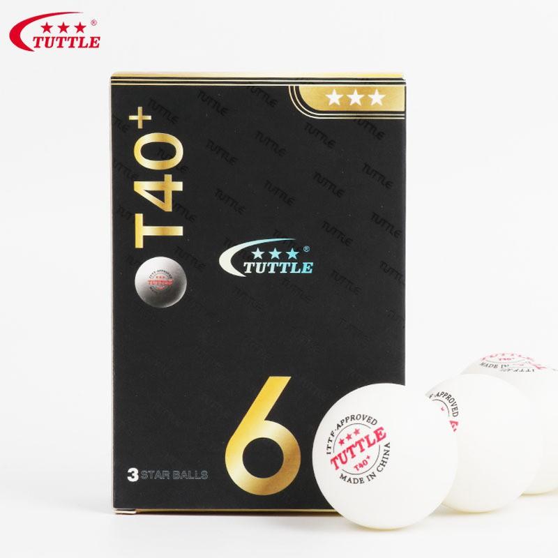 Quả Bóng Bàn Thi đấu Tuttle Bàn Trận Đấu Quần Vợt Bóng Bàn 3 Sao ITTF Chấp Thuận 6/ 12 Chất Liệu Mới T40