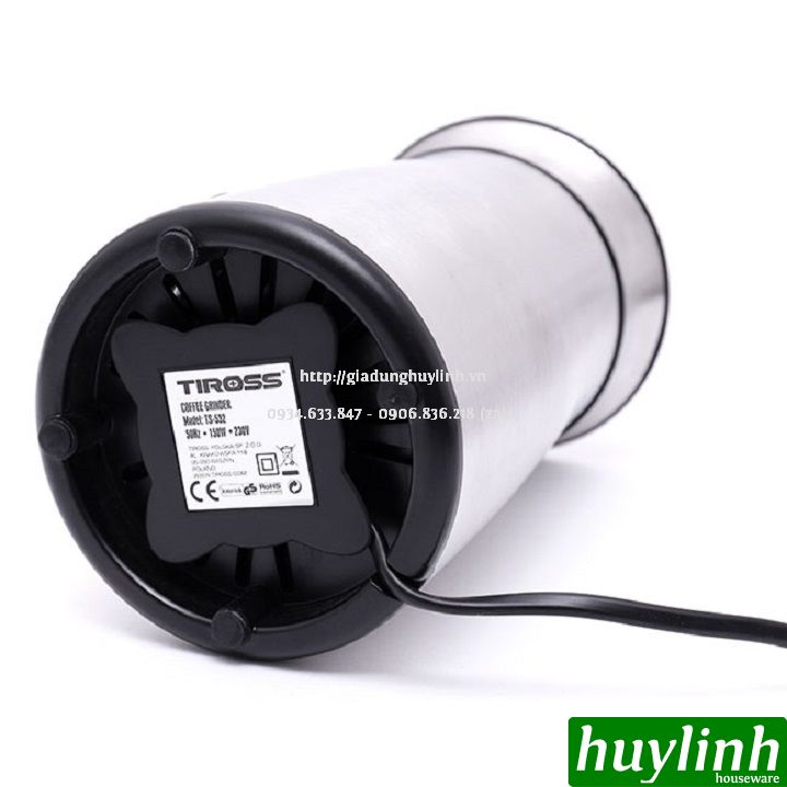 Máy xay cà phê mini Tiross TS532 - TS530 - 150W - Hàng chính hãng