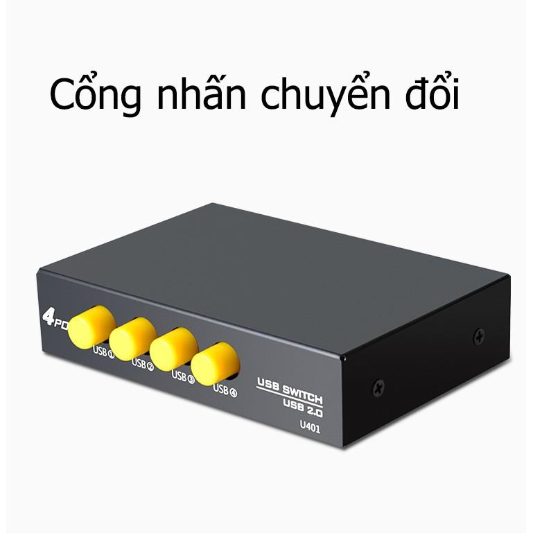Bộ chia máy in 1 ra 4 cổng USB b - JH Q311 U401m - Hồ Phạm