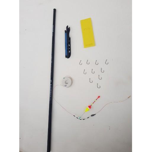 Bộ cần câu tay kèm bộ dây câu, phao câu, chì câu, lưỡi câu