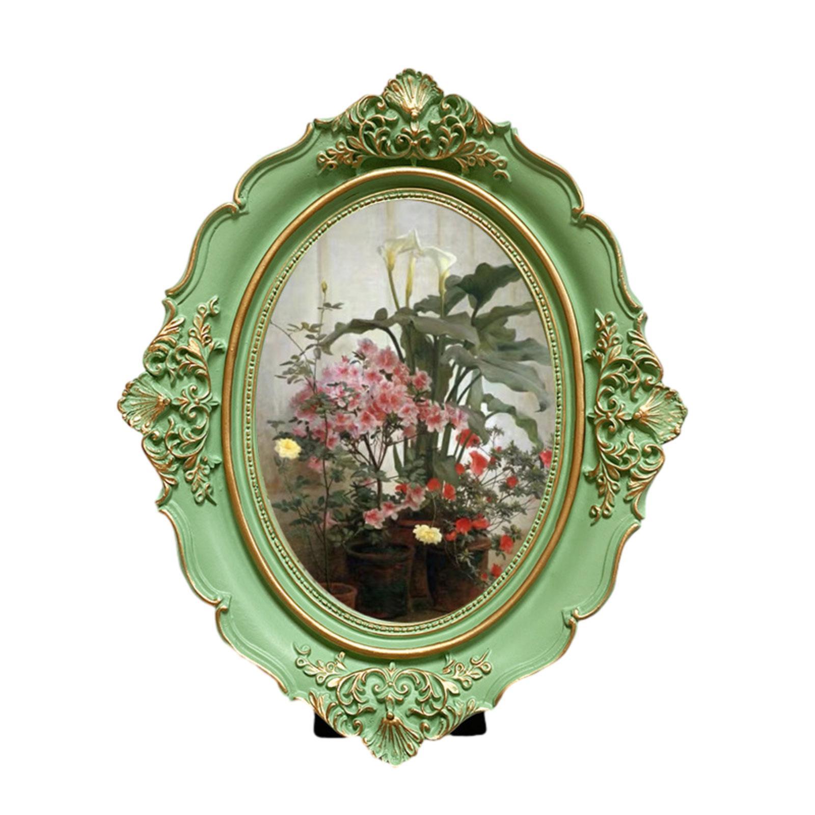 Picture Frame Photo Gallery Art Baroque Gift Photo Holder Vintage Photo Frame for Bedroom Desktop Wall Living Room Home Decor