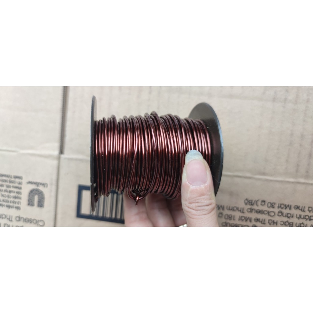 Cuộn dây nhôm mạ đồng 200 gr dễ uốn, dẻo, dùng tạo dáng cây cảnh, bonsai, cố định lan