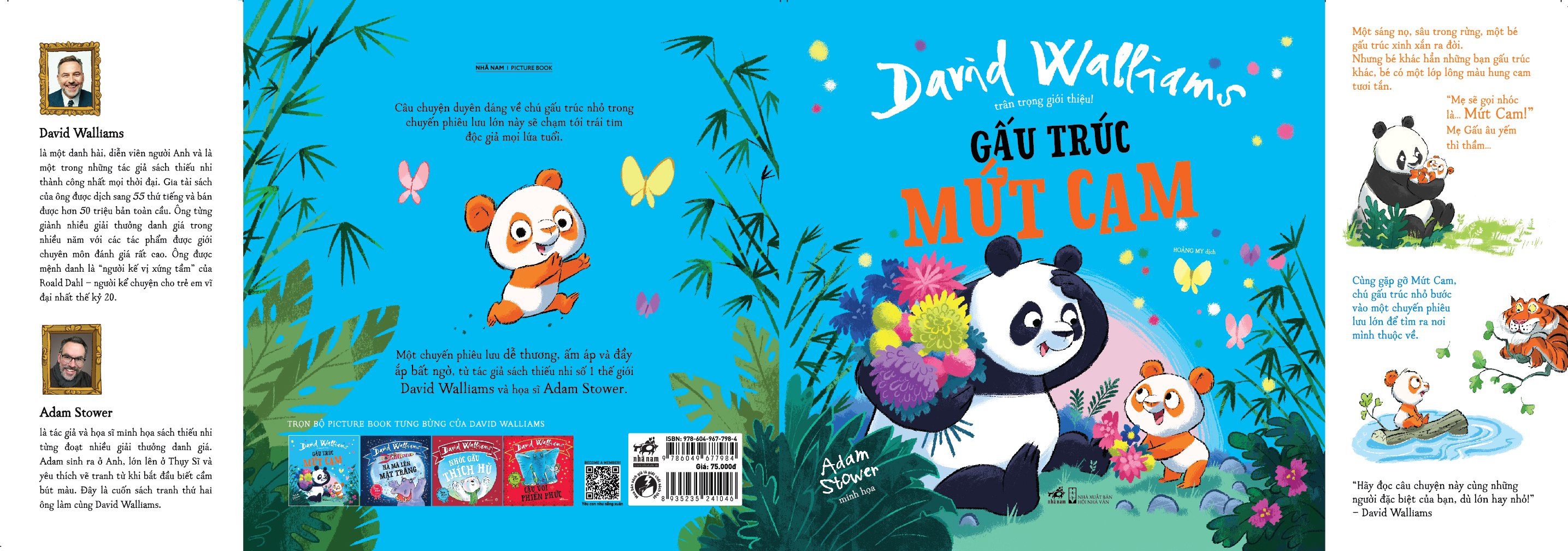 Sách - Picture Book Tưng Bừng của David Walliams: Gấu trúc - Cậu voi - Hà mã - Nhóc gấu (Nhã Nam)