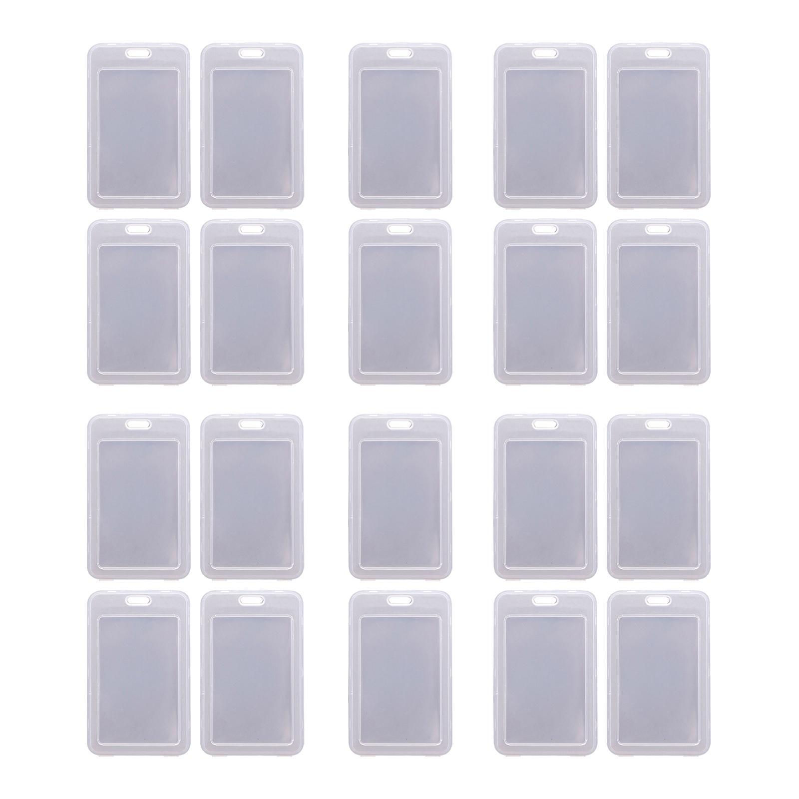 20Pcs Clear Credit Card Holders Covers ID Cards Sleeve for Women Student Men