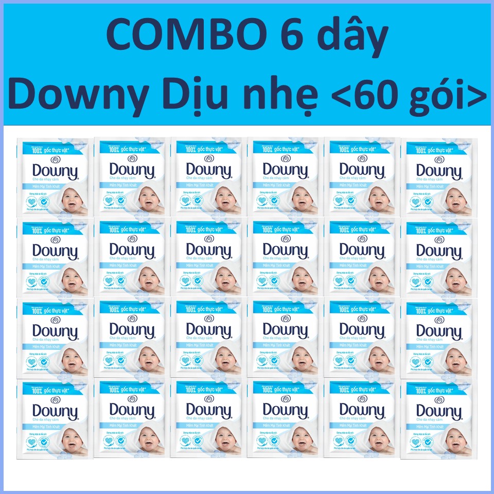 COMBO 6 dây Downy Diu nhẹ 10 gói x6