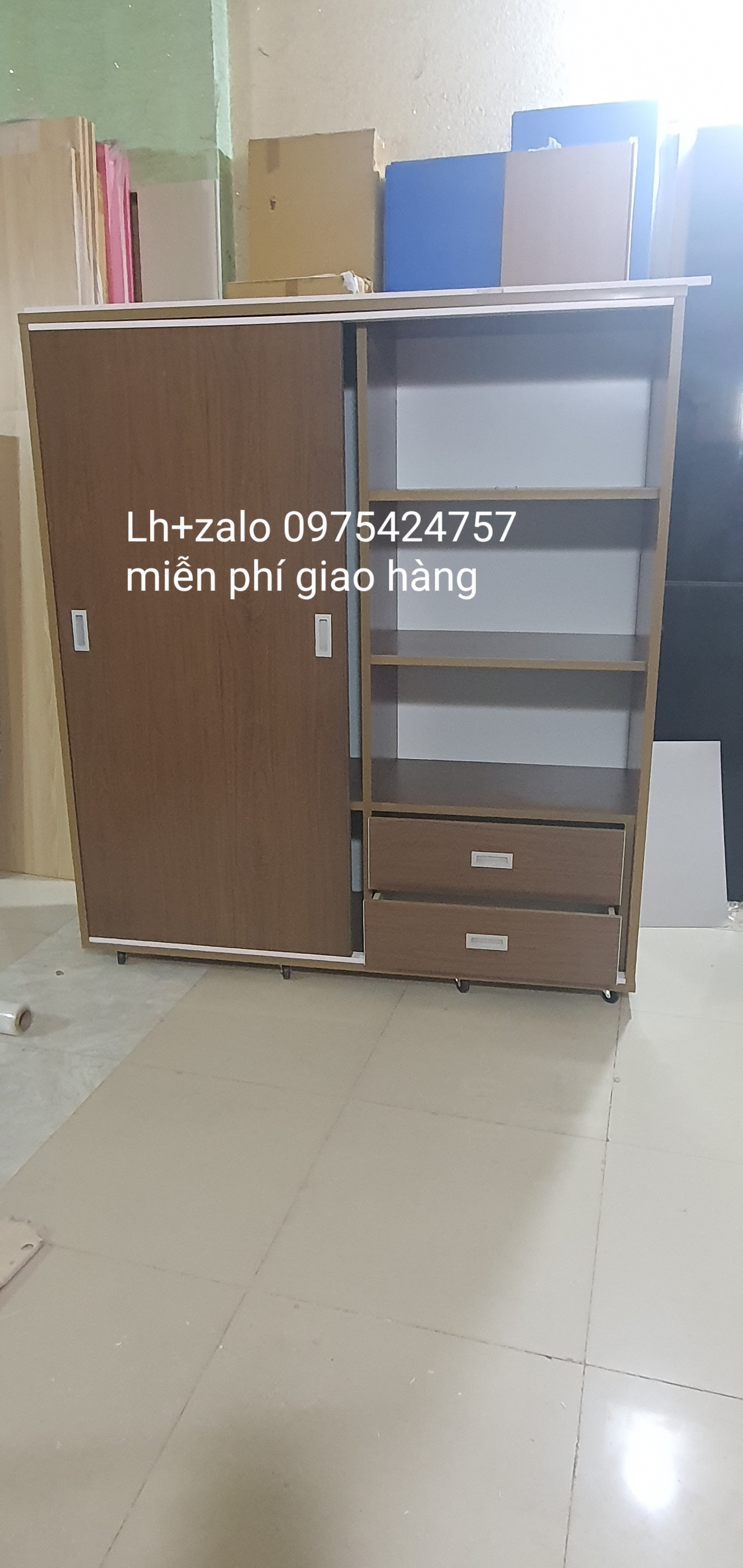 Tủ nhựa đài loan 4 cánh cửa lùa