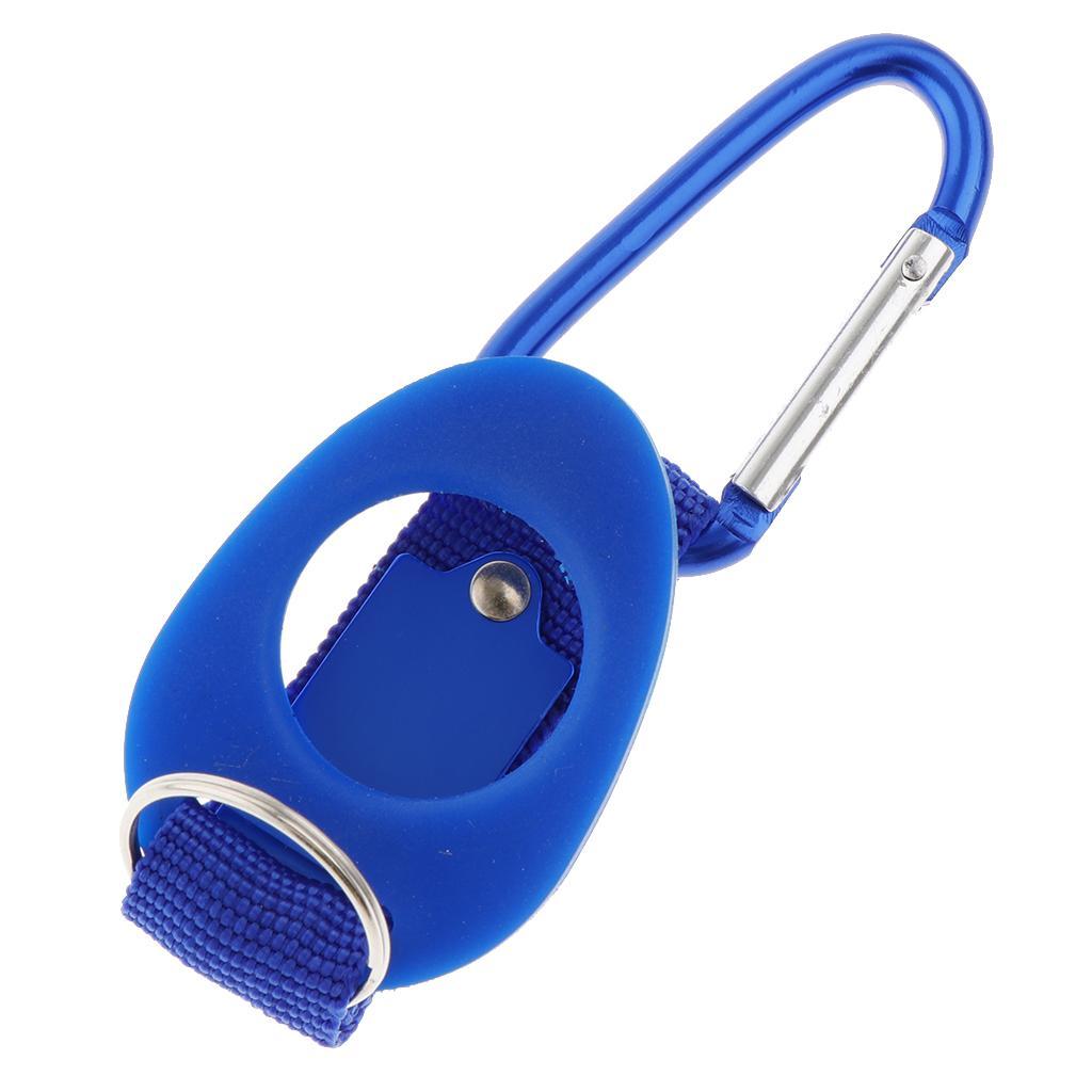 Pack 2 Portable Carabiner Water Bottle Drink Buckle Hook Holder Clip Key Chain Ring for Camping Hiking Traveling