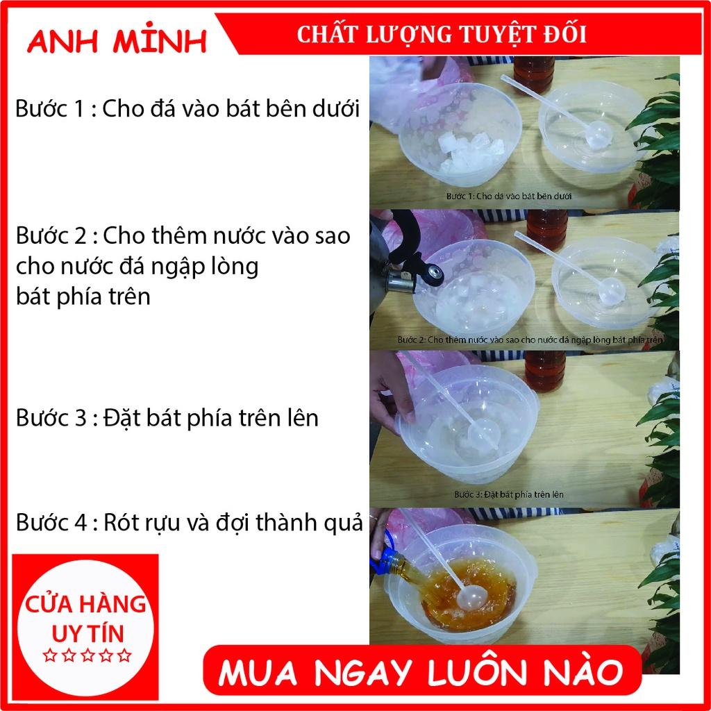 BỘ BÁT ĐỰNG Rưu - DỤNG CỤ ƯỚP LẠNH Rưu KÈM GÁO MÚC NHỰA