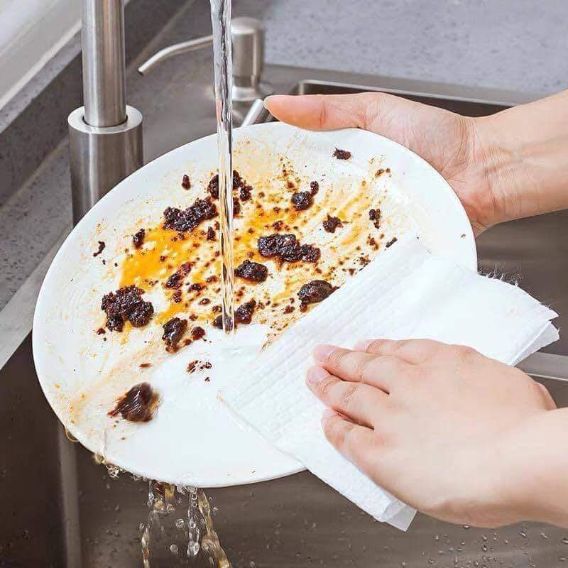 GIẤY NHÀ BẾP ĐA NĂNG JA 3 LỚP - Mỗi bịch 4 cuộn