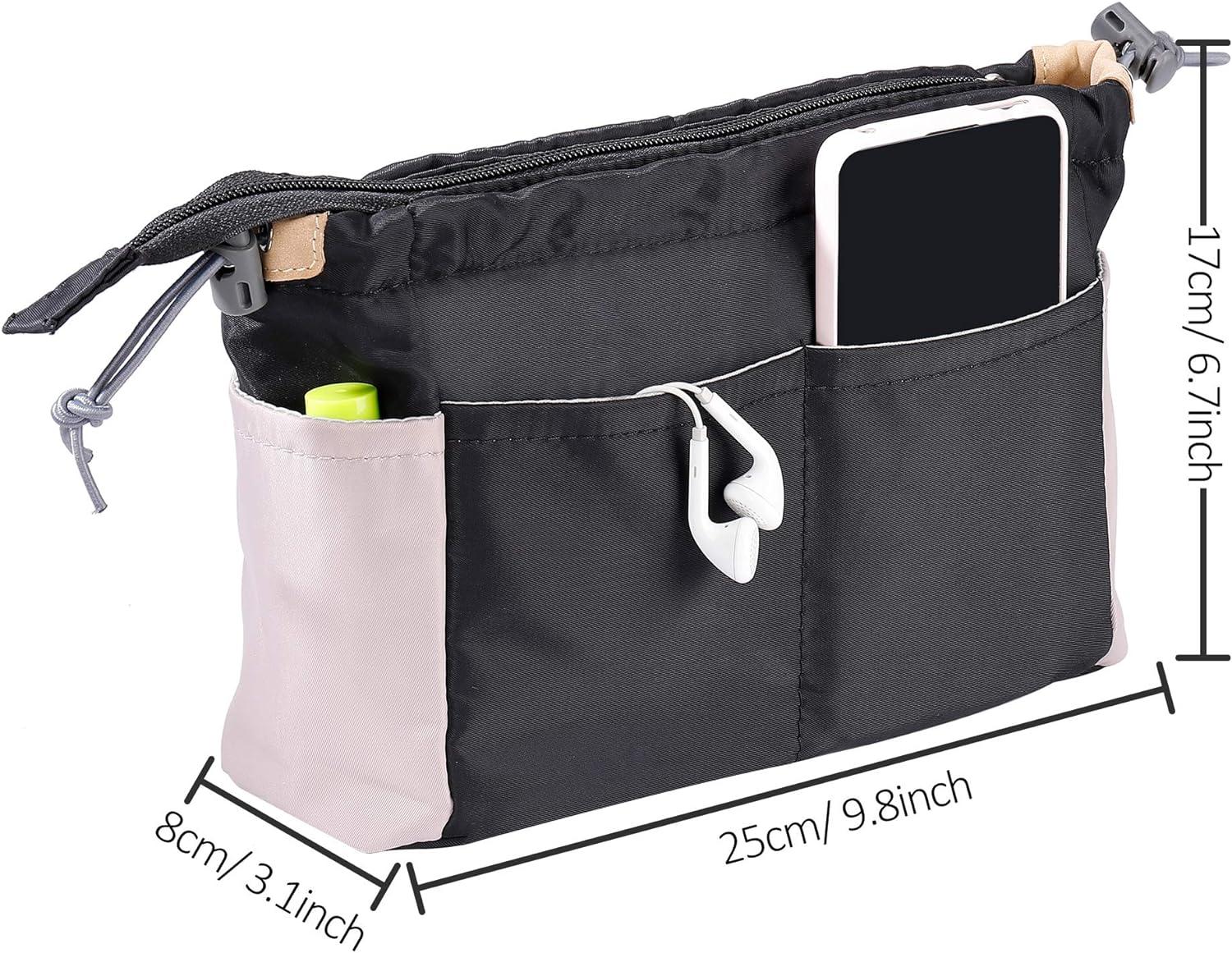 Túi tổ chức với khóa kéo và hậu trường, túi lưu trữ nội thất túi vệ sinh không thấm nước cho túi xách hoặc túi du lịch
