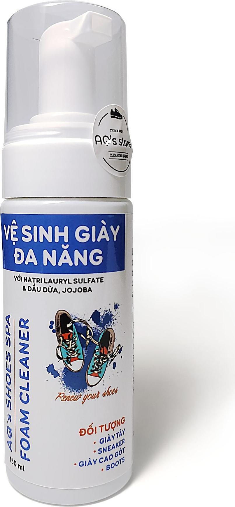 Bọt vệ sinh giày đa năng, sneaker + tặng kèm  bản chải đánh giày