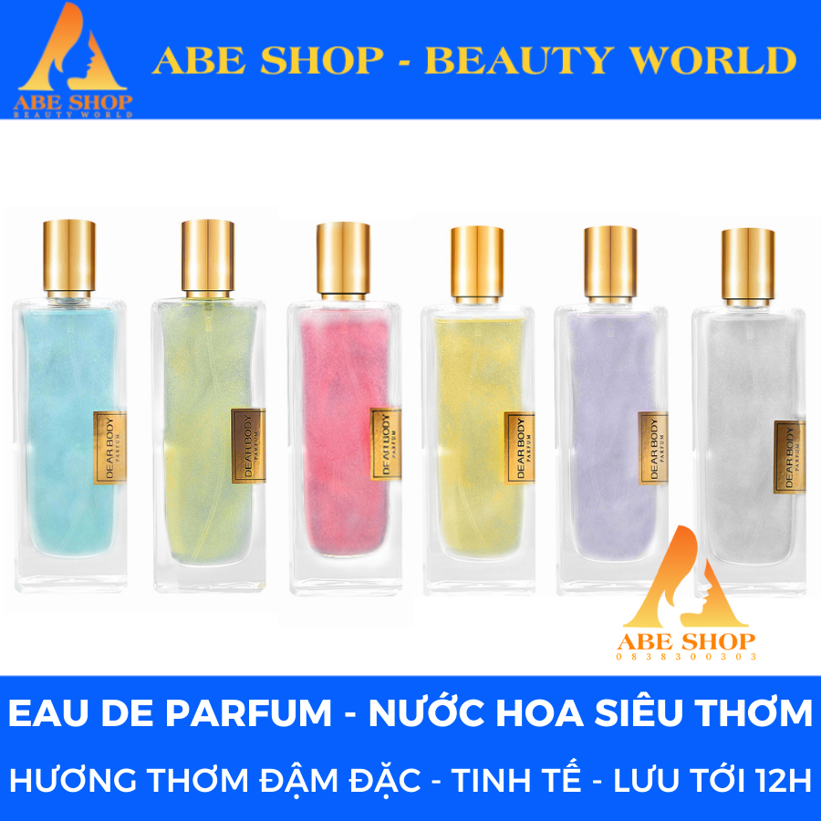 Nước Hoa DEAR BODY 50ml - Dạng Kim Tuyến Lấp Lánh - Hương Thơm Quyến Rũ - Ngọt Ngào - Hấp Dẫn - Lưu Hương Tới 12h