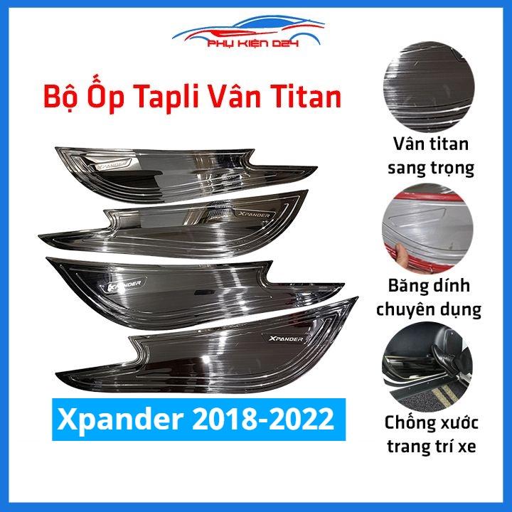 Bộ ốp tapli Xpander 2018-2019-2020-2021-2022 vân Titan chống xước va đập khi mở cửa và làm đẹp xe
