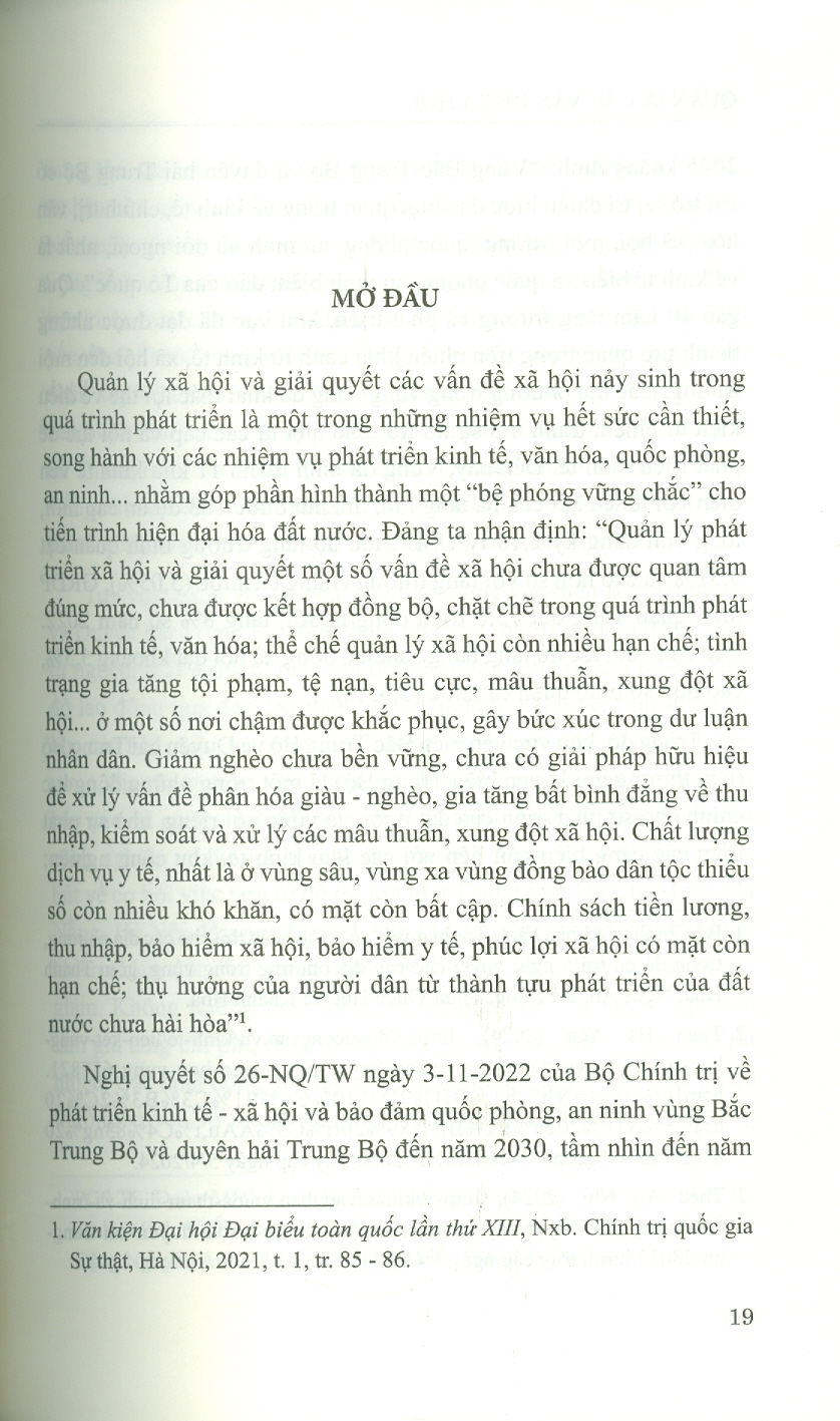 Quản Lý Các Vấn Đề Xã Hội Ở Vùng Ven Biển Trung Bộ - Thực Trạng Và Giải Pháp (Sách chuyên khảo)