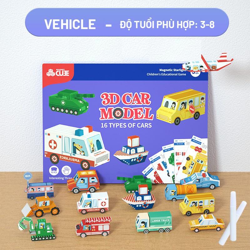 MONTESSORI DIY 3D COLORFUL ORIGAMI PAPER - ĐỒ CHƠI GẤP GIẤY ORIMAGI 3D GIÚP RÈN LUYỆN SỰ KHÉO LÉO CHO BÉ