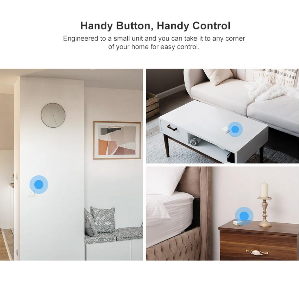 SNZB-01 Zigbee Wireless Switch Mini Size Link ZigBee Bridge with WiFi Devices Make Them Smarter via eWeLink APP IFTTT Smart Home