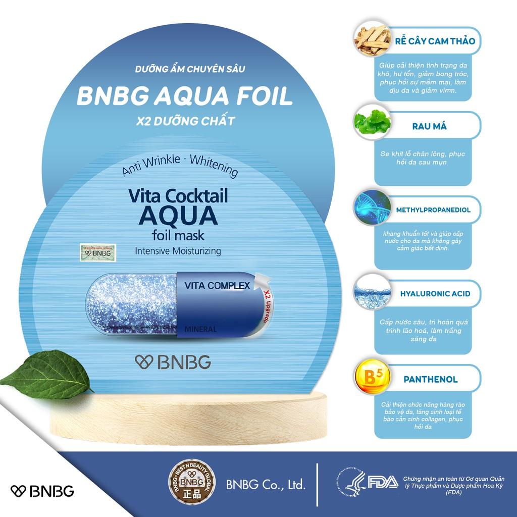 Combo 3 mặt nạ dưỡng da BNBG Vita Cocktail Foil Mask 30ml x 3
