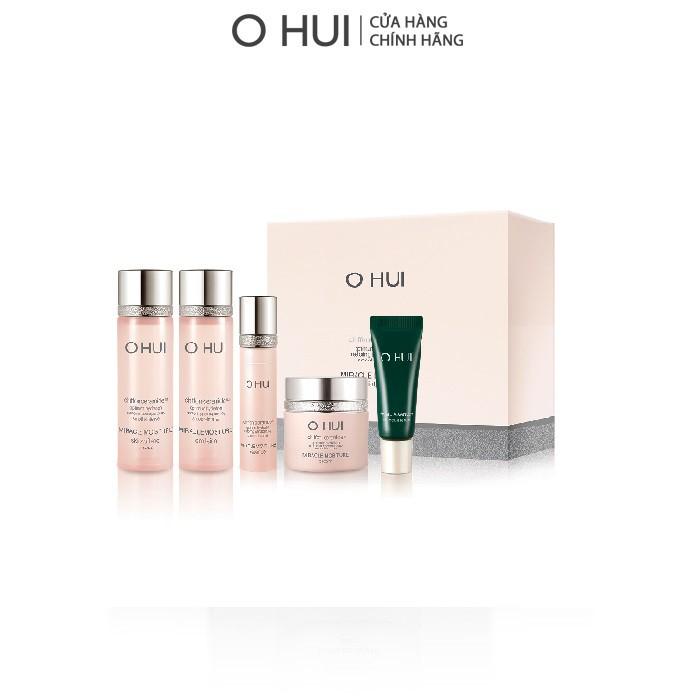 Bộ dưỡng ẩm chống lão hóa 5 món OHUI Miracle Moisture 5pcs Gimmick