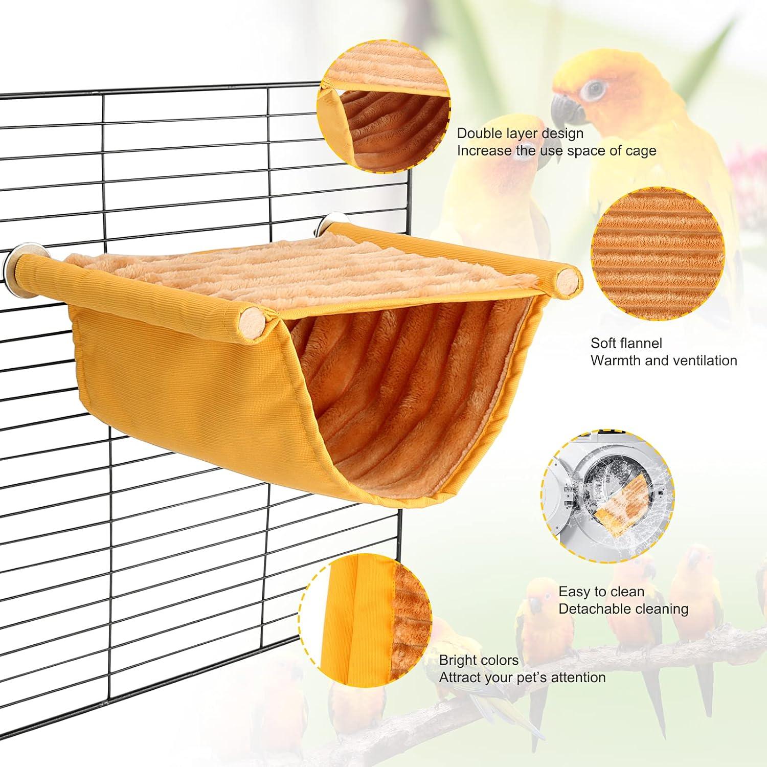 Mùa đông ấm chim tổ ong treo võng cabin cabin parrot nhà lều đồ chơi chim môi trường sống -l