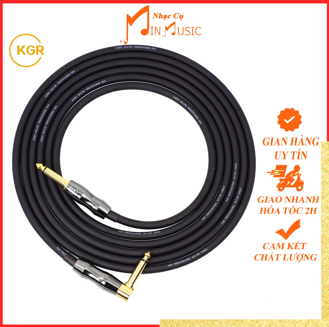 Jack cắm 6li đầu L 6m siêu bền cho Guitar, Ukulele, Organ chống noise/ hú