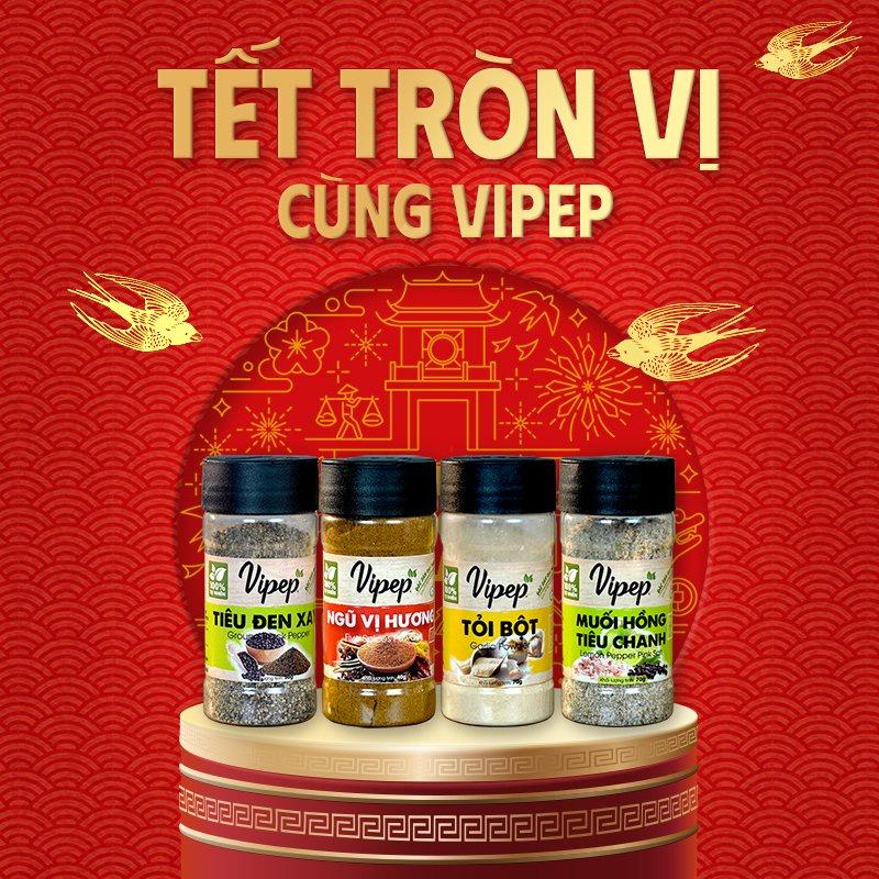 Bộ Quà Tặng Tết Tròn Vị Vipep Gia Vị Đặc Sản Truyền Thống Việt Nam Làm Quà Tặng Gia Đình, Quà Biếu Tết Doanh Nghiệp 2023