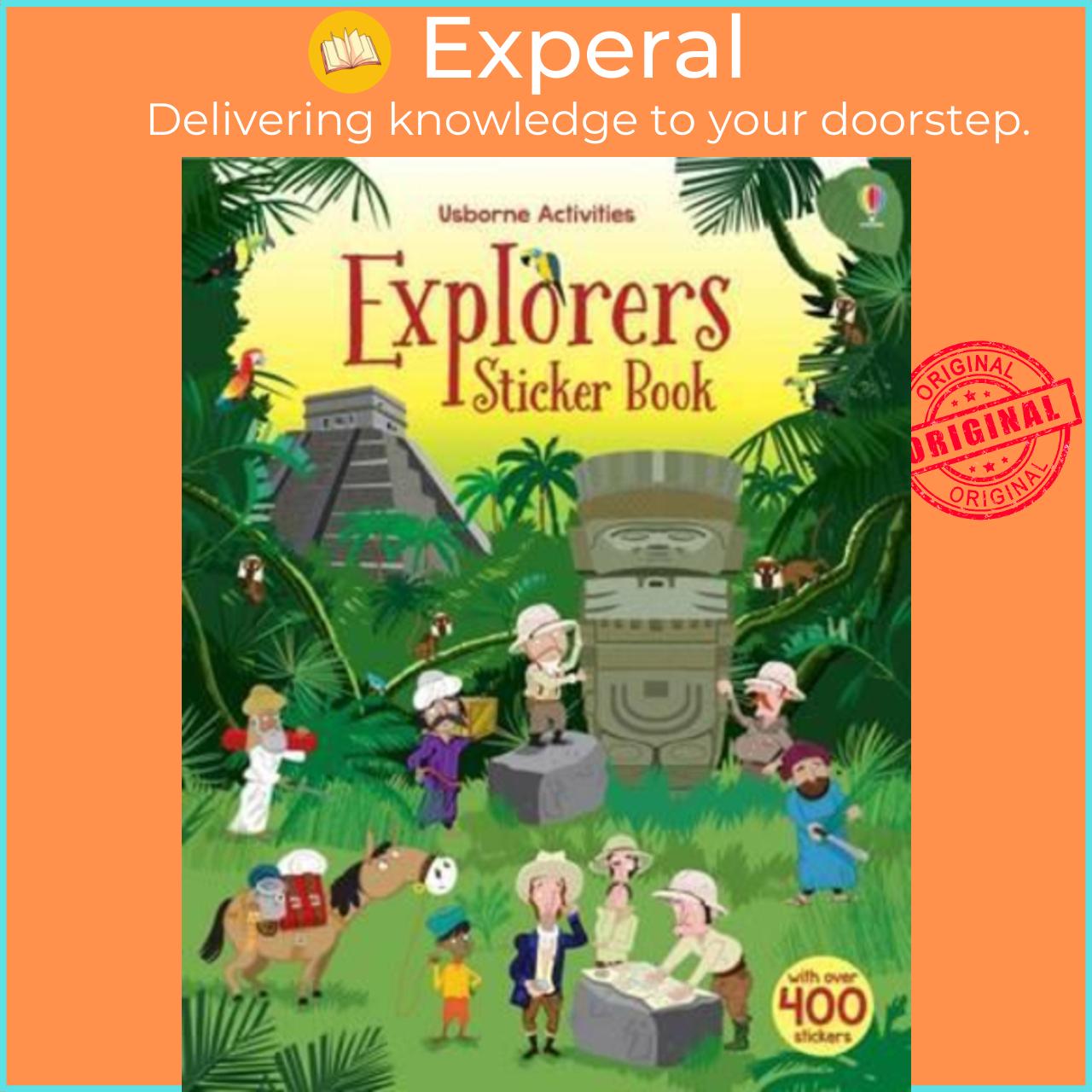 Sách - Explorers Sticker Book by Fiona Watt