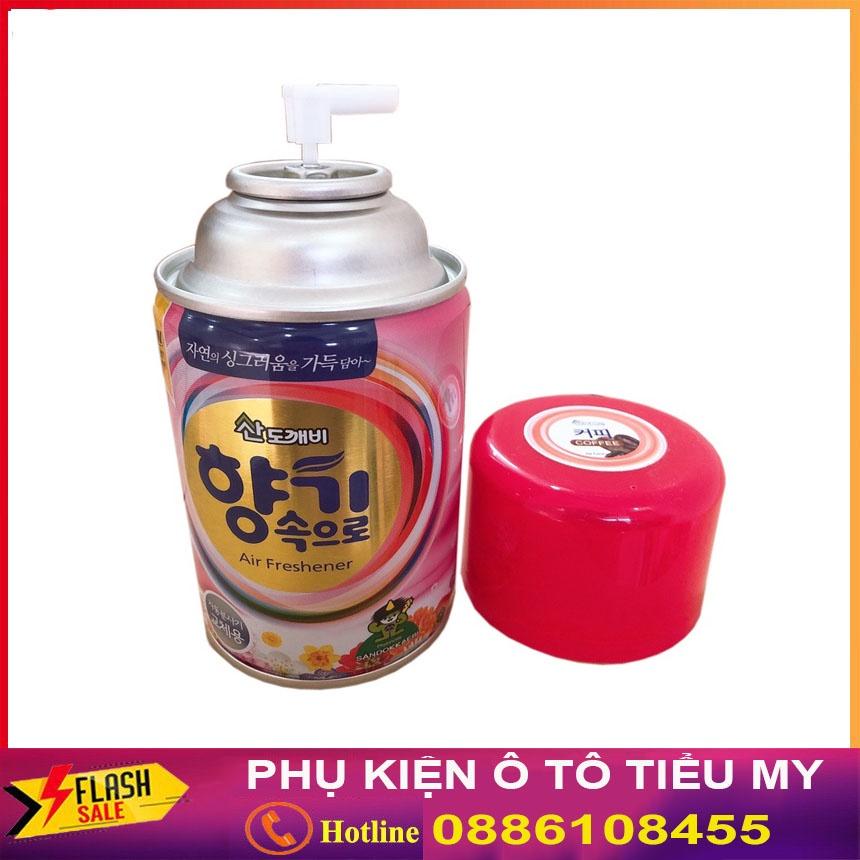 Bình Xịt Khử Mùi Hương Cafe - khử mùi xe hơi, xịt thơm ô tô, nước hoa ô tô hương cafe